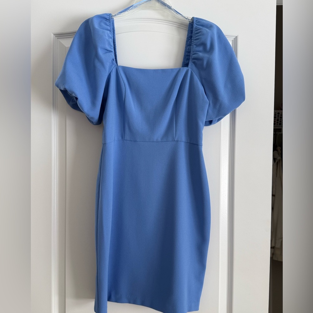 Eliza J day dress. Sz 4. Fully lined, zip/eye closure